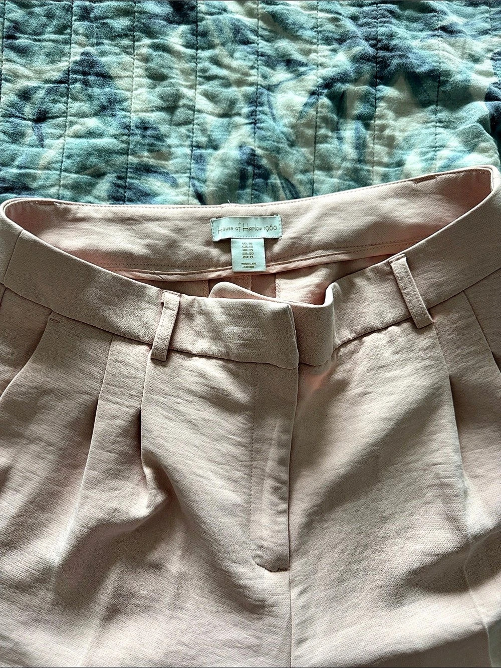House of Harlow 1960 Kellie Two-Piece Set Wide Leg Pants Pink Small - Picture 2 of 3
